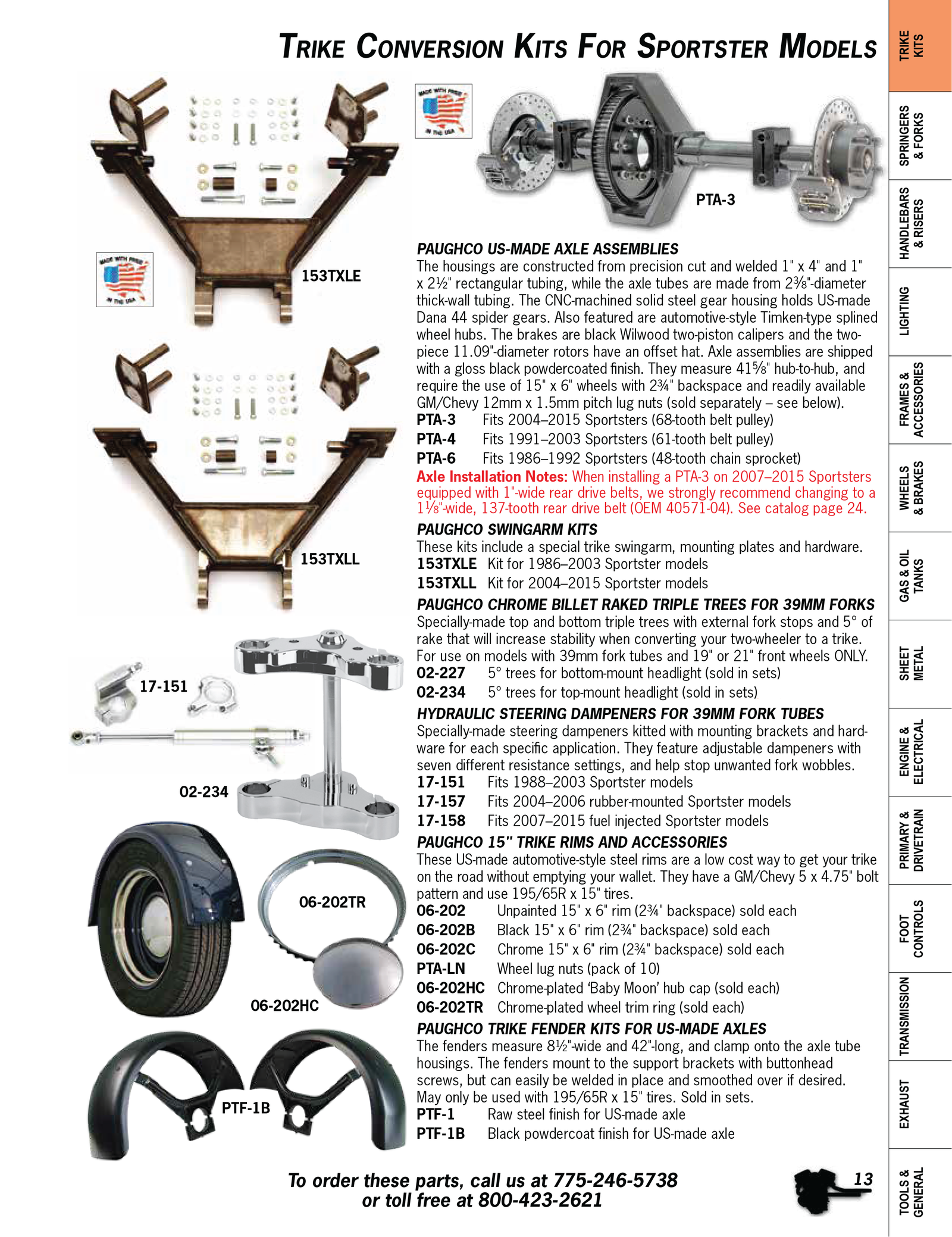 Trike Conversion Kits For Sportster Models Paughco, Inc