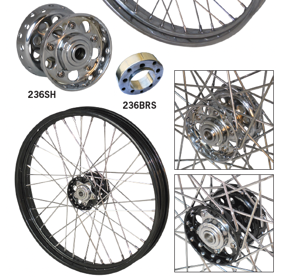 Paughco Custom 'Narrow' Star Hubs And 21 Paughco Custom 'Narrow' Star Hubs And 21
