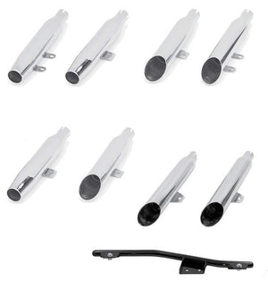 Stock Replacement Slip-On Mufflers For Late Softails