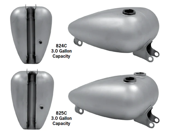 Mustang And Axed Tanks For 1995-2003 Sportsters (824C) - Paughco, Inc