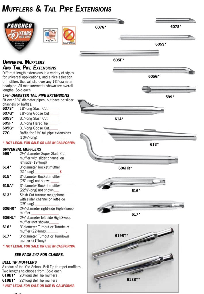 Universal Mufflers & Extensions - Paughco, Inc