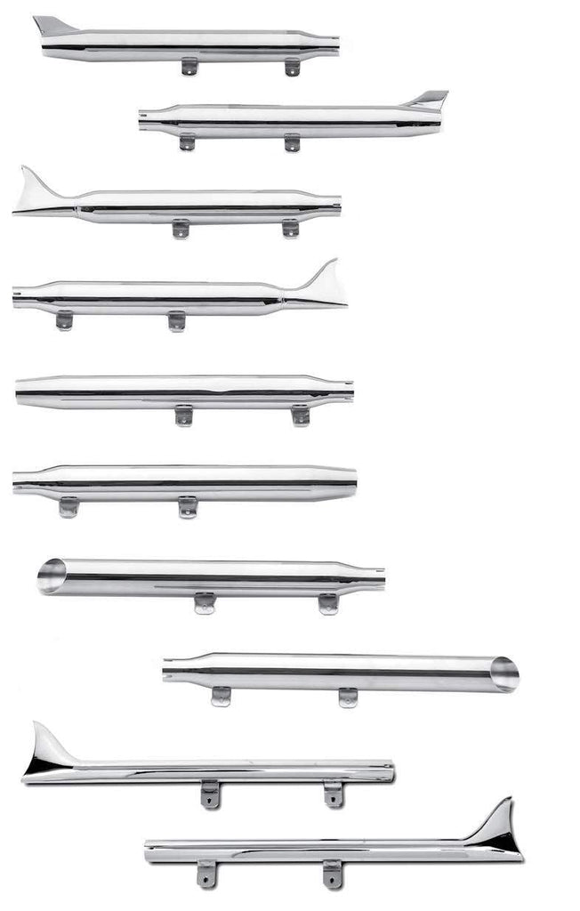 W&W Cycles - Paughco Fishtail Classic Mufflers