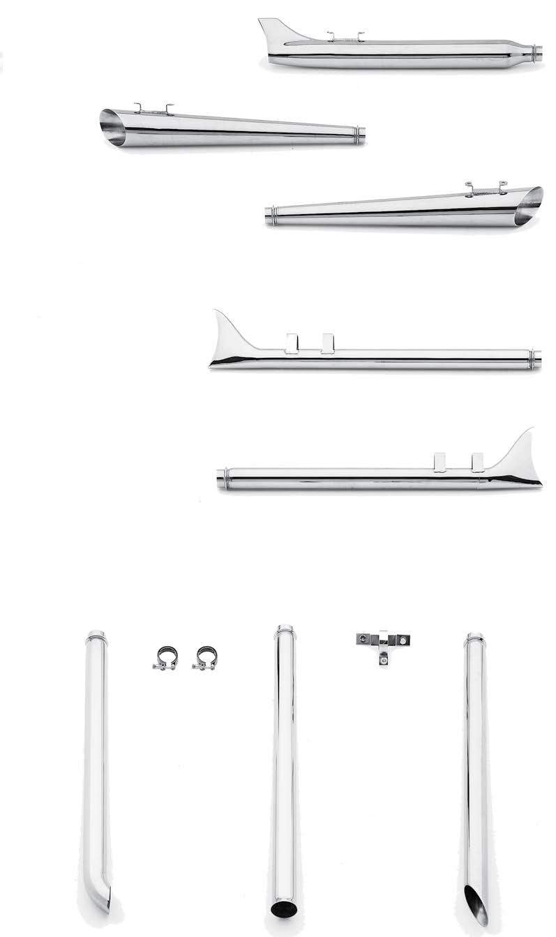 Mufflers and Tail Pipe ExtensionsFor Late 1985-1994 Touring Models
