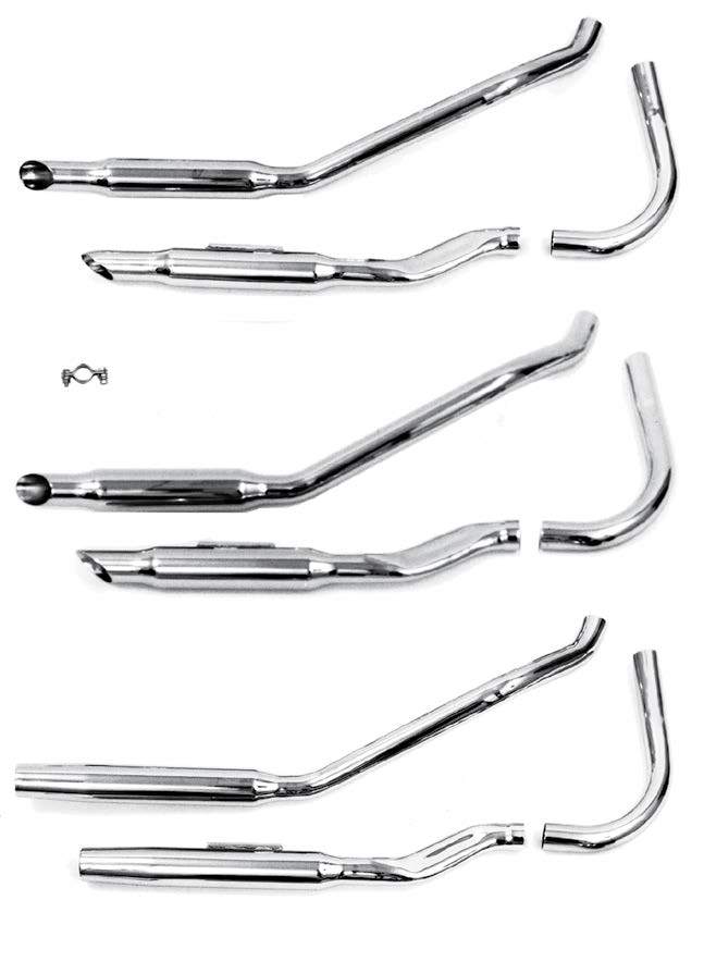 Knuckleheads Over The Transmission S Pipe Staggered Duals For 1936 - 1947