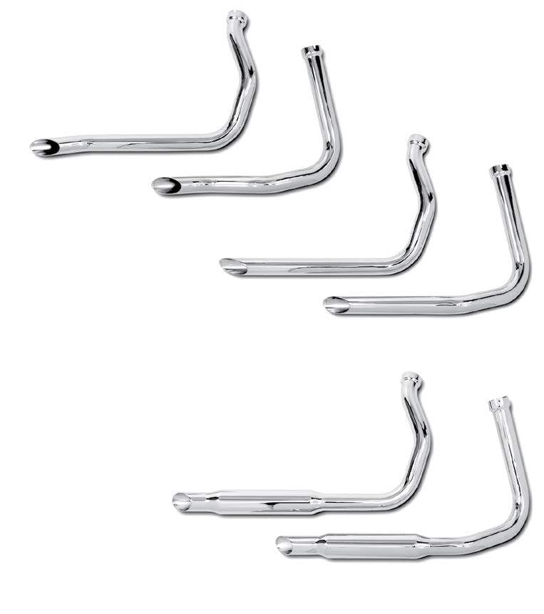 Panhead Staggered Dual Exhaust Systems For 1948 - 1964