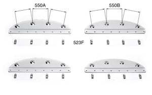 CHROME SADDLEBAG MOUNTING PLATES