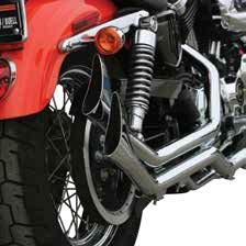 Side by Side Upsweep Fishtails For 2004 - 2017 Rubber Mounted Sportsters