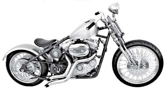 Paughco Rigid Frames For 2004-Up Sportster Rubber-Mounted Engines