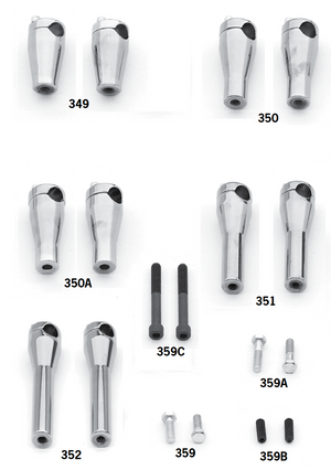 Risers For Wide Glide And Paughco Springer Front Ends