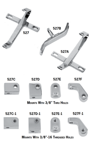Chrome Headlight Mounting Brackets