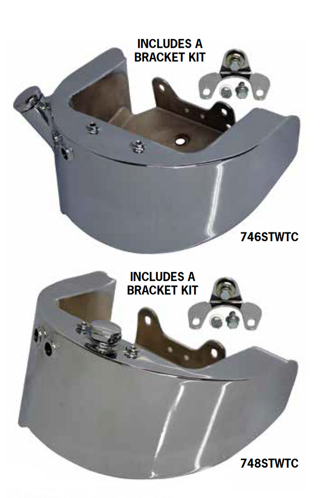 Chrome Winged Oil Tanks For Twin Cam Models - Paughco, Inc