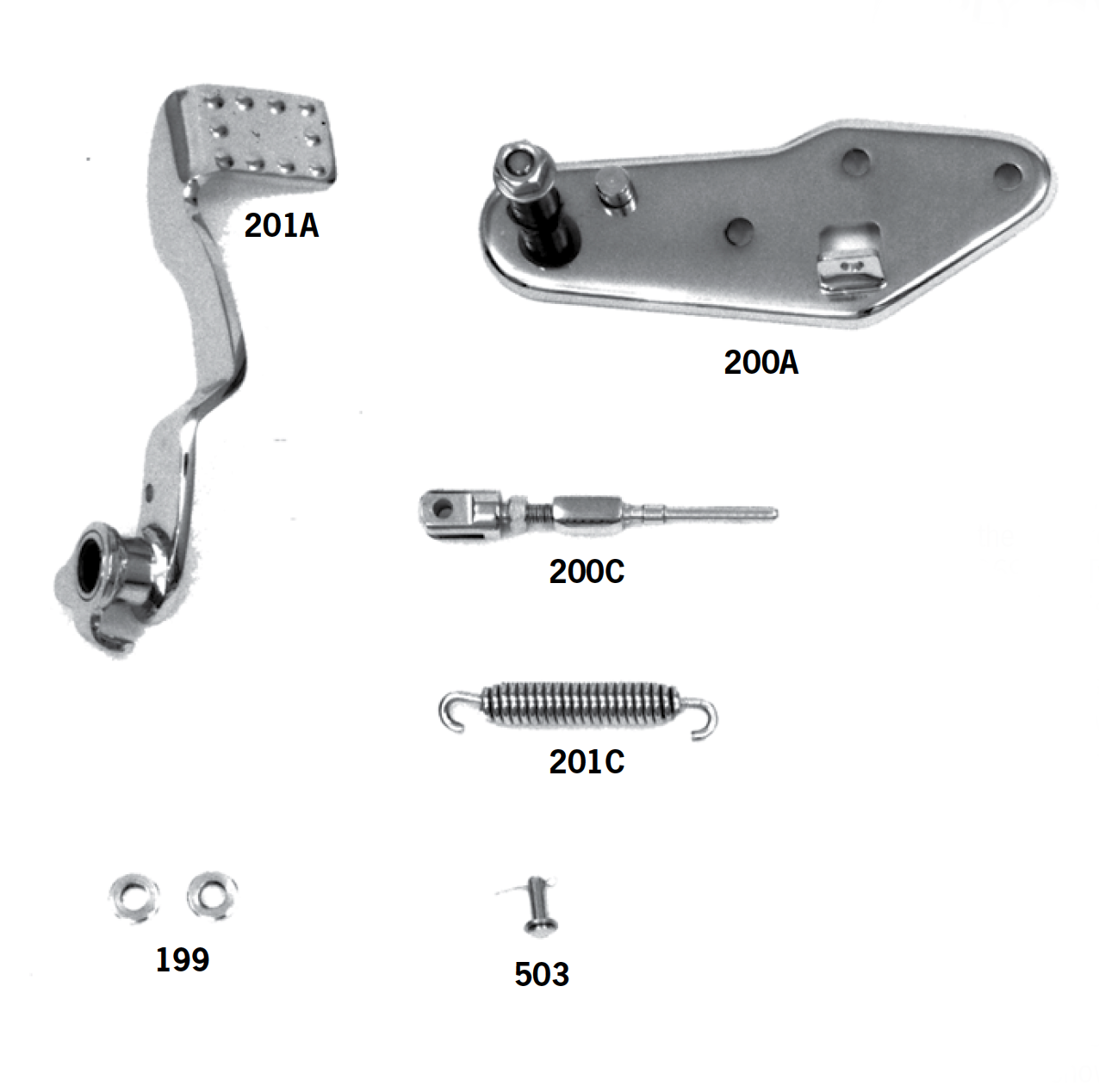 hydraulic brake pedal Hydraulic Brake Parts For Early Model 1958-1969 Big Twins