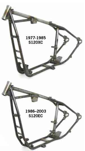 Paughco Rigid Frames For 1957 Thru 2003 Sportsters