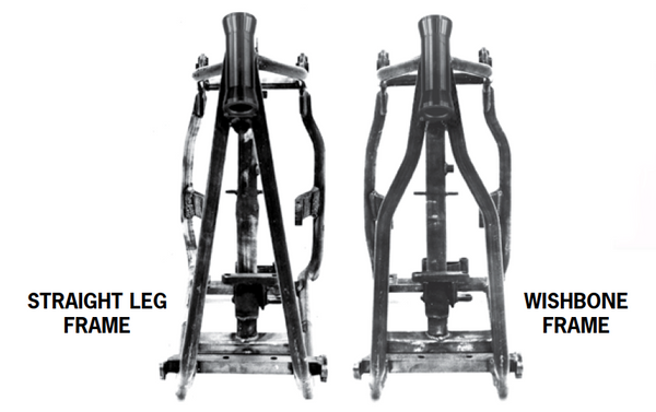 Paugcho Frame Rake Paughco Straight Leg Style Swingarm Frames - Paughco, Inc