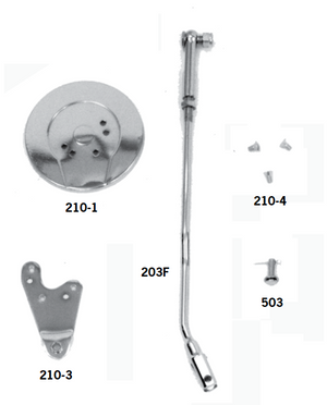 Paughco Ratchet Top Dust Cover Parts  And Shift Rod