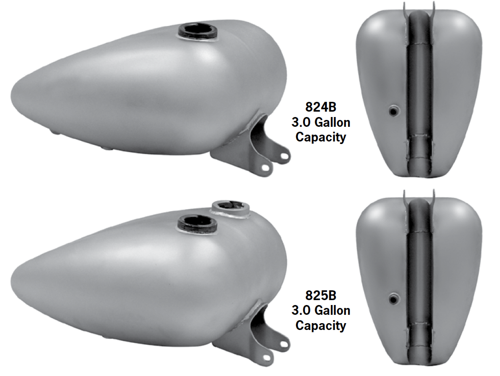 Mustang And Axed Tanks For 1982-1994 Sportsters - Paughco, Inc Mustang And Axed Tanks For 1982-1994 Sportsters - Paughco, Inc