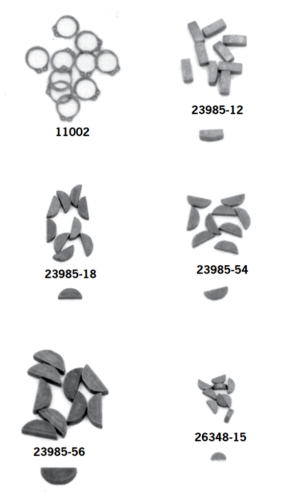 kkkk様 Lower End Keys And Retaining Rings - Paughco, Inc