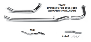 Shovelhead Upsweeps For 1966 - 1984 Swingarm Frames