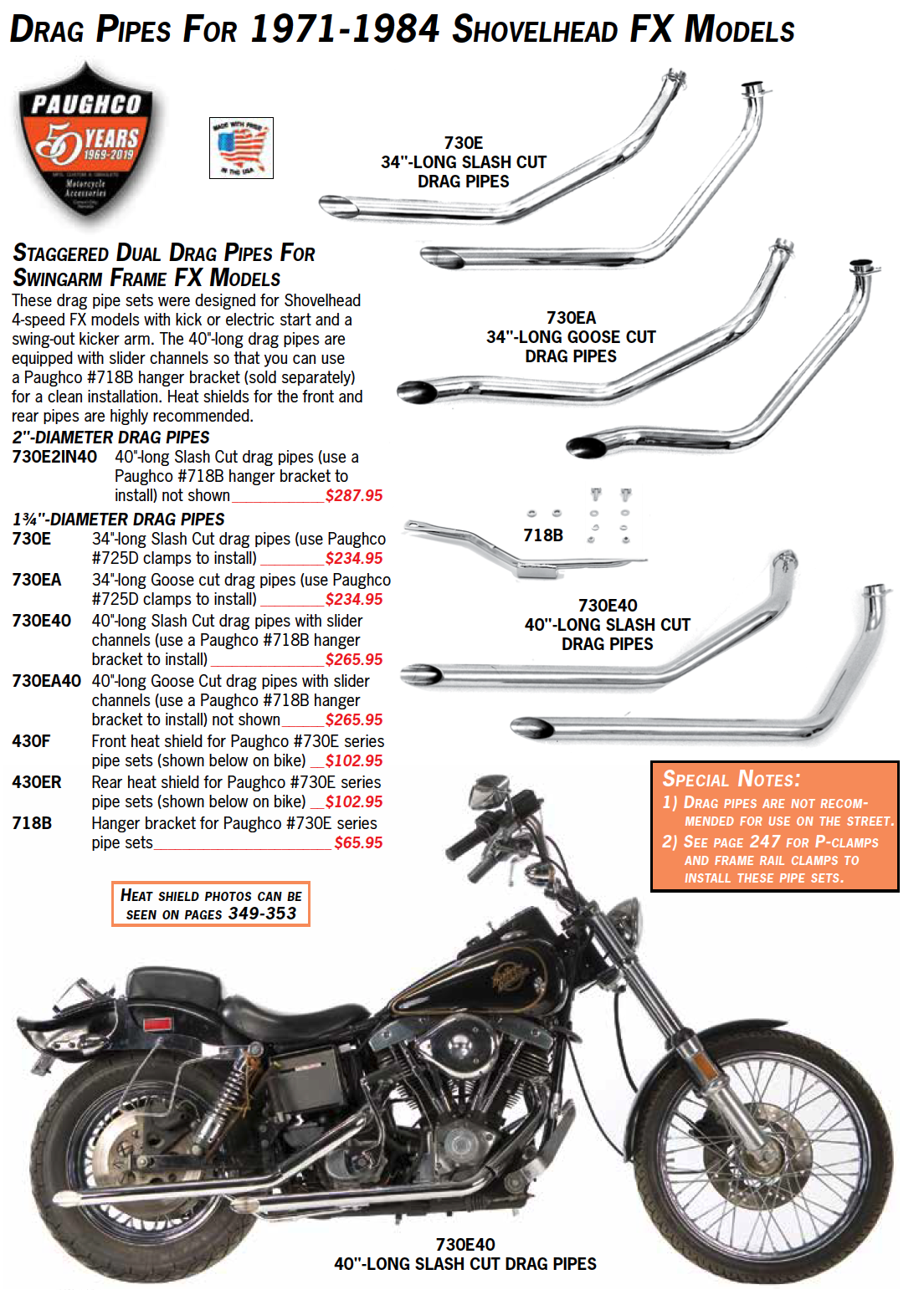 FX Model Shovelhead Staggered Dual Drag Pipes For Swingarm Frames FX Model Shovelhead Staggered Dual Drag Pipes For Swingarm Frames