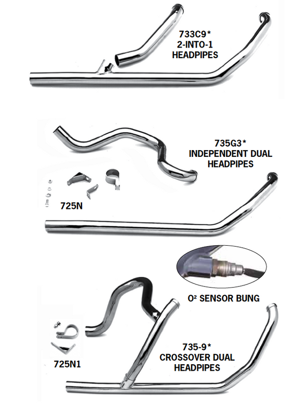 Exhaust Systems For 2007 - 2009 Touring Models