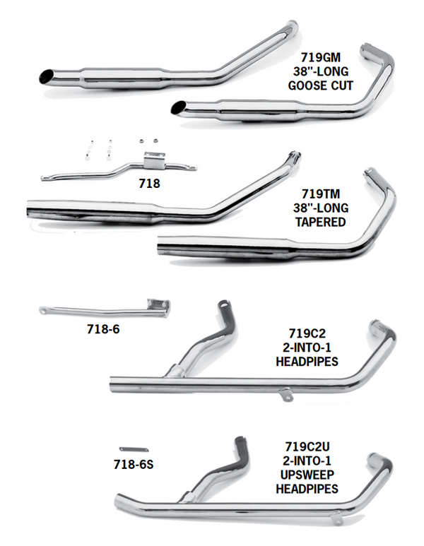 Exhaust Systems For 1957 - 1985 Sportsters