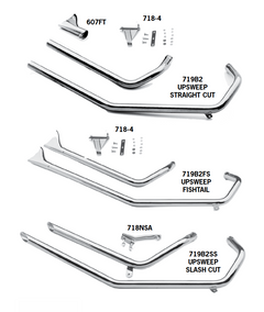 Upsweep Exhaust Systems For 1980 - 1985 Sportsters - Paughco, Inc