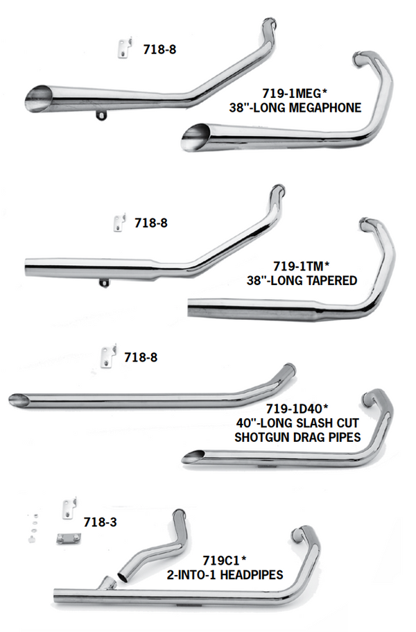 Exhaust Systems For 1986 - 2003 Evolution Sportsters