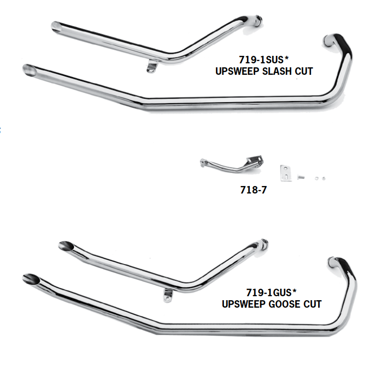 Paughco Upsweep Exhaust Systems For 1986 - 2003 Harley-Davidson Paughco Upsweep Exhaust Systems For 1986 - 2003 Harley-Davidson