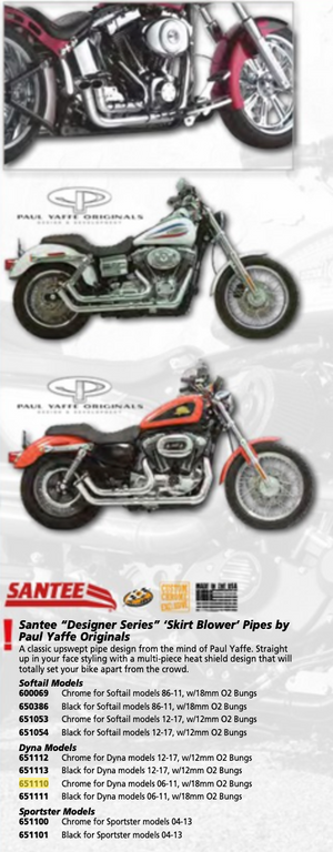 651112- Santee "designer Series" 'Skirt Blower' Pipes by Paul Yaffe Originals