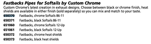 650371- Fastbacks Pipes for Softails by Custom Chrome