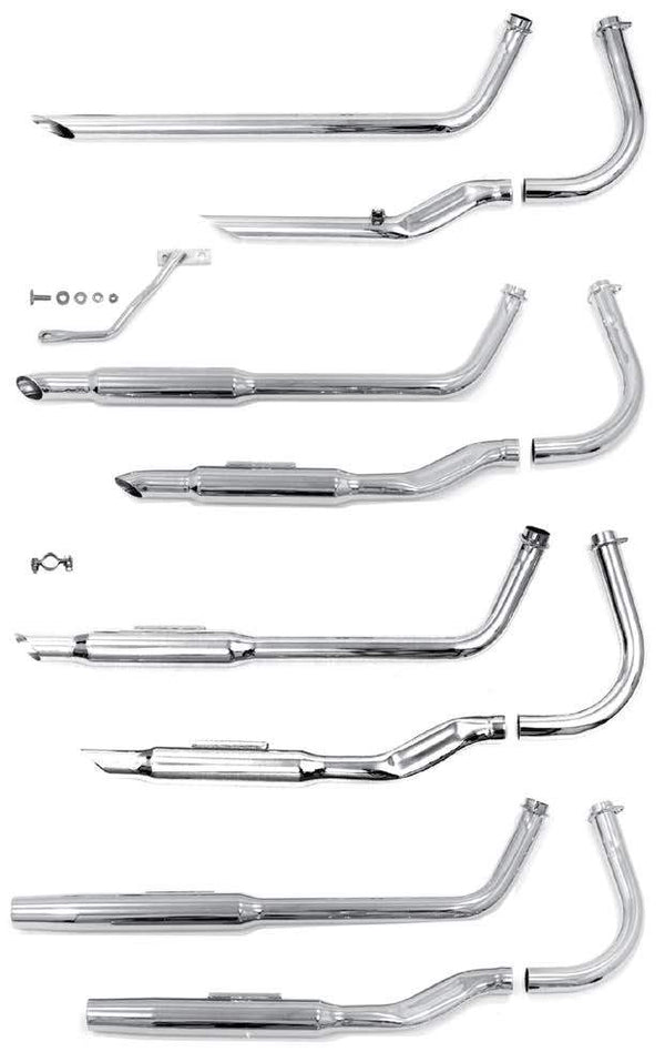 Shovelhead Shotgun S Pipe Sets For 1966 - 1969 Swingarm Frames