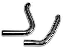 Side by Side Upswept Fishtail Exhaust Systems For 2000 - 2017 Twin Cam Softails