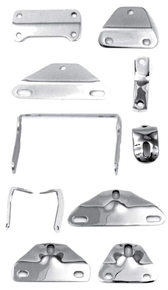 Paughco Headlight Mounting Brackets For Wide Glide And Springer Forks