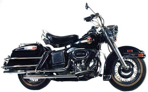 Shovelhead Powered FL Model Staggered Duals For 1970 - 1984 Electric Start 4-Speeds